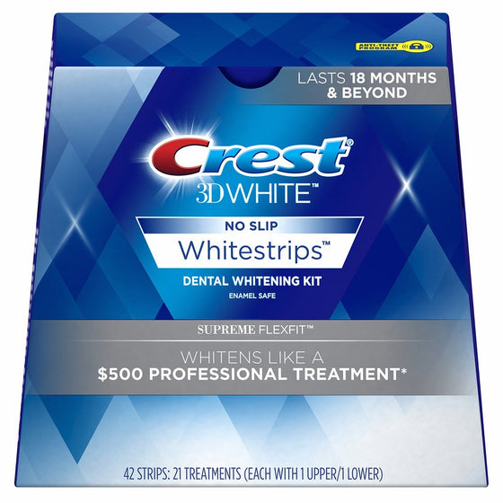 Crest 3D White Whitestrips Supreme FlexFit Teeth Whitening Kit, 21 Treatments