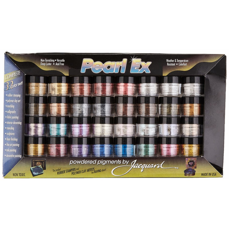 Jacquard Pearl EX Powder Pigments (32-Color Set)