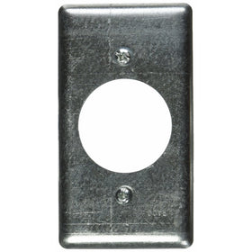 Hubbell-Raco 867 Handy Box Cover with (1) 20A 1.59-Inch Diameter Receptacle