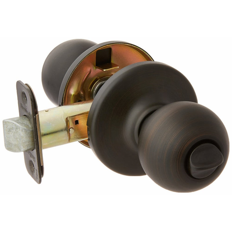 Kwikset 93001-541 Polo Privacy Bed/Bath Knob in Venetian Bronze