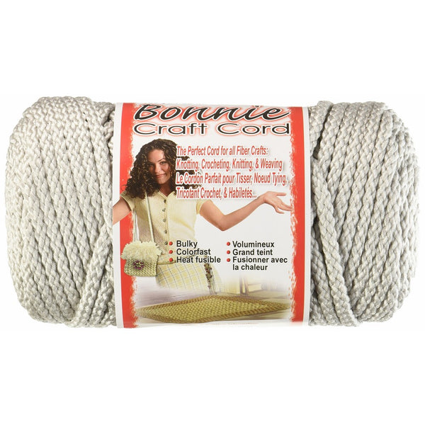 Pepperell 6mm Bonnie Macramé Craft Cord, 100-Yard, Shadow Gray