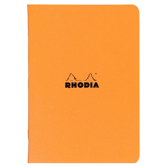 Rhodia Staplebound Orange Lined Notebook 8 1/4 X 11 ¾