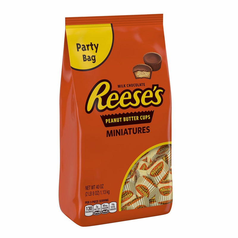 Reese's Peanut Butter Cups, Chocolate Candy, Miniatures, 40 Ounce Bulk Candy