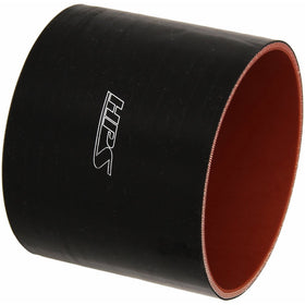 HPS HTSC-500-BLK Silicone High Temperature 4-Ply Reinforced Straight Coupler Hose, 65 PSI Maximum Pressure, 3" Length, 5" ID, Black