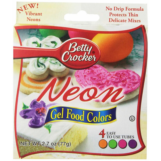 Betty Crocker Food Color Neon Gel, 2.7 oz