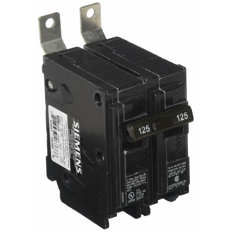 Siemens B2125 125-Amp Double Pole 120/240-Volt 10KAIC Bolt in Breaker