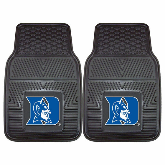 Fanmats 12097 Duke University Blue Devils Front Row Vinyl Heavy Duty Car Mat - 2 Piece