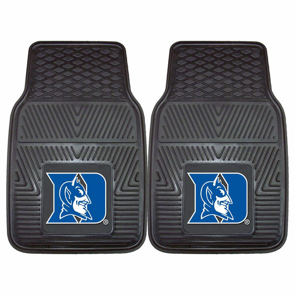 Fanmats 12097 Duke University Blue Devils Front Row Vinyl Heavy Duty Car Mat - 2 Piece