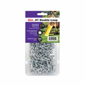 Koch A15922 2/0 by 20-Feet Double Loop Chain, Zinc Plated