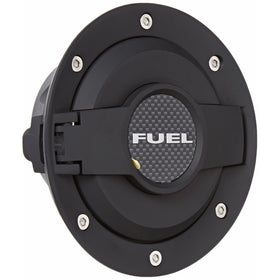 Drake Muscle Cars MO-210001-BLACK Billet Aluminum Fuel Door