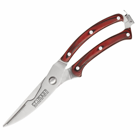 Ergo Chef Kitchen Poultry Shears, Heavy Duty, Crimson