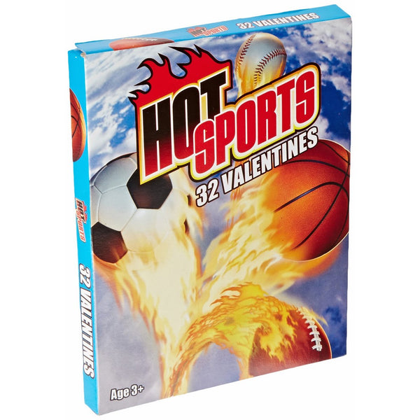 Paper Magic Hot Sports Valentine Exchange Cards (32 Count)