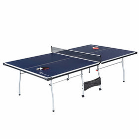 MD Sports Table Tennis Set, Regulation Ping Pong Table with Net, Paddles and Balls (8 Pieces)