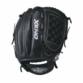 Louisville Slugger Xeno Softball Gloves, Left Hand, 12", Black/White