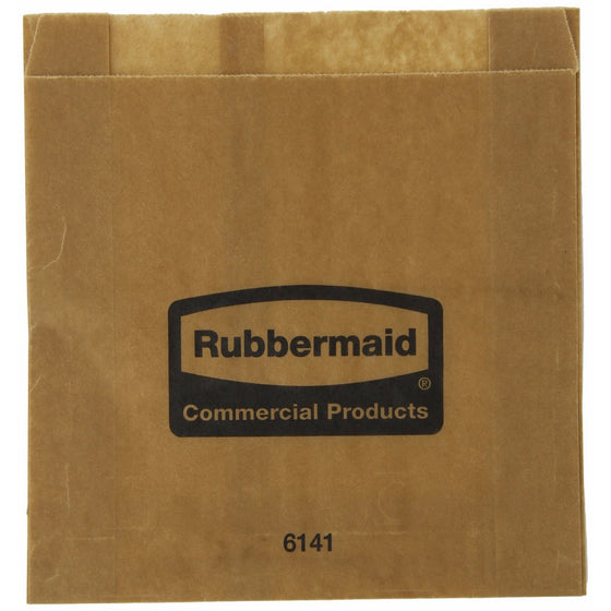 Rubbermaid Commercial Waxed Sanitary Napkin Bags, Pack of 250 (FG6141000000)