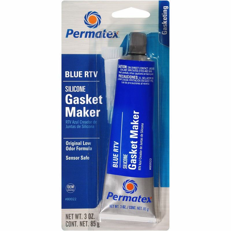 Permatex 80022 Sensor-Safe Blue RTV Silicone Gasket Maker, 3 oz. Tube