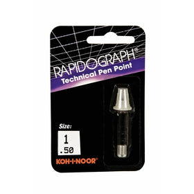 Koh-I-Noor Rapidograph Stainless Steel Replacement Point, .50mm, 1 Each (72D.1)