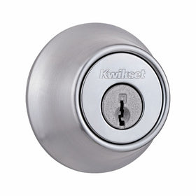 Kwikset 660 Single Cylinder Deadbolt in Satin Chrome