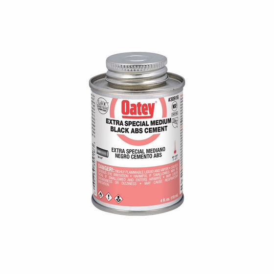 Oatey 30916 ABS Extra Special Cement, Black, 4-Ounce