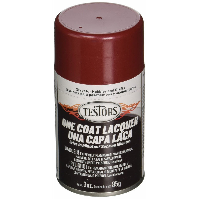 Testors 1838MT 3 oz. Lacquer Spray Gloss Paint, Mythical Maroon