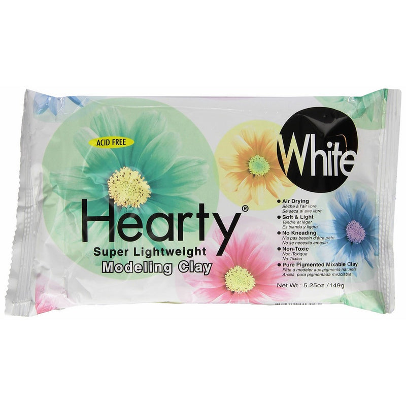 Activa 1300AHearty Super Lightweight Air Dry Clay, 5-1/4-Ounce, White