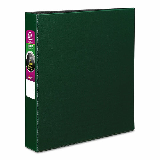 Avery 27353 Durable Binder with Slant Rings, 11 x 8 1/2, 1 1/2", Green