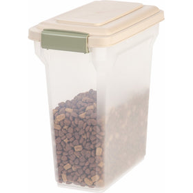 IRIS Premium Airtight Pet Food Storage Container, 12.5-Pounds,Almond