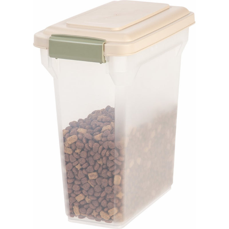 IRIS Premium Airtight Pet Food Storage Container, 12.5-Pounds,Almond