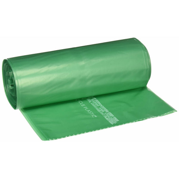 STOUT by Envision G3340E11 Controlled Life-Cycle Plastic Bags, 33" x 40", 33 gal capacity, 1.10 mil thickness, Green (Pack of 40)