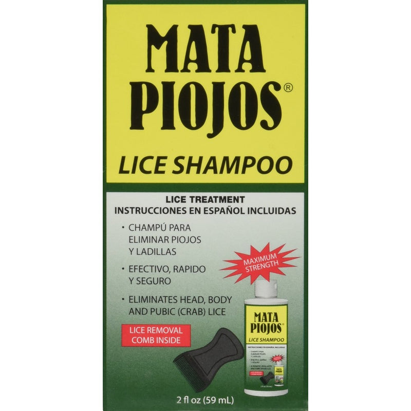 Mata Piojos A Pediculicide Low Foaming Shampoo 2 oz.