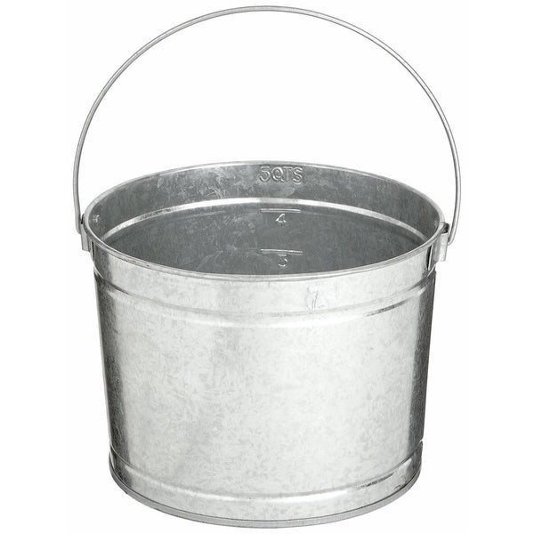 Magnolia Brush 5 5-Quart Metal Galvanized Paint Pail (12 per Case)