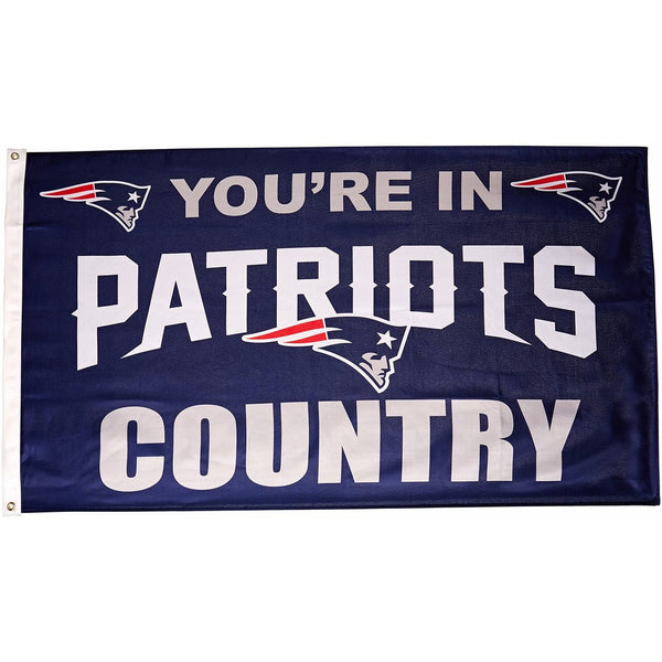 NFL New England Patriots 3-by-5 Foot "In Country" Flag