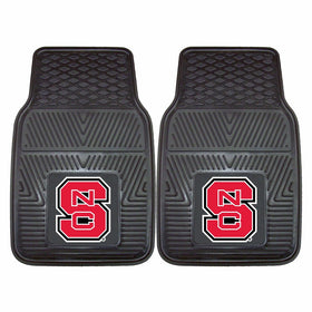 Fanmats 10988 North Carolina State Wolfpack Front Row Vinyl Heavy Duty Car Mat - 2 Piece