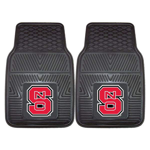 Fanmats 10988 North Carolina State Wolfpack Front Row Vinyl Heavy Duty Car Mat - 2 Piece