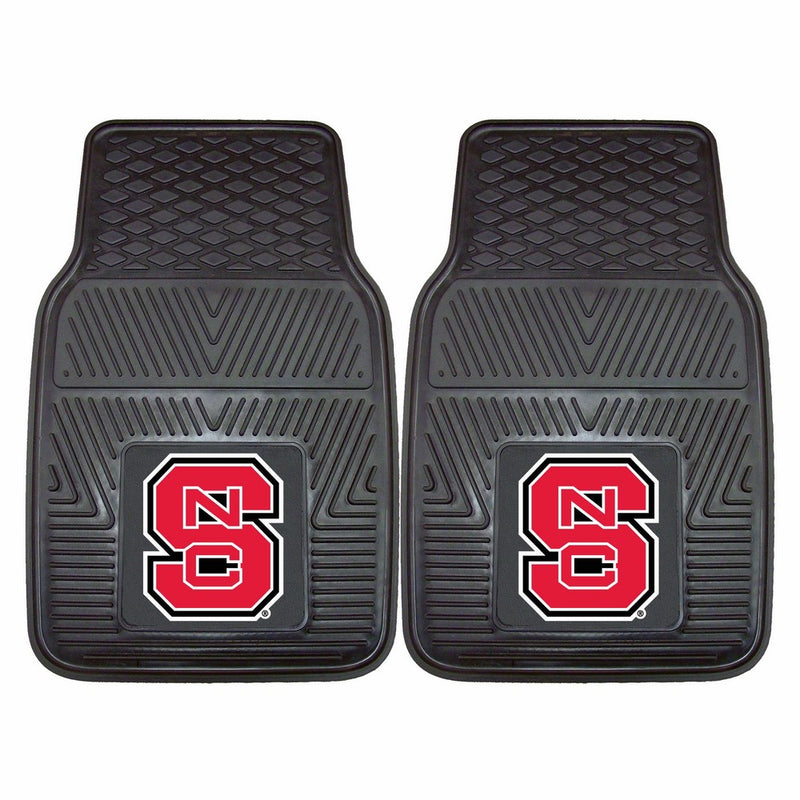 Fanmats 10988 North Carolina State Wolfpack Front Row Vinyl Heavy Duty Car Mat - 2 Piece