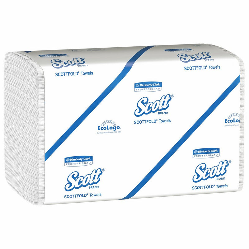 Scott Scottfold Multifold Paper Towels (01960) with Fast-Drying Absorbency Pockets, White, 25 Packs/Case, 175 Trifold Towels/Packs, 4,375 Towels/Case