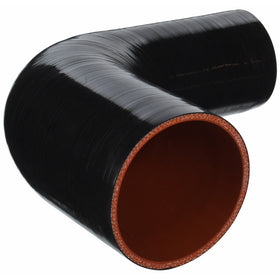 HPS HTSER90-300-400-BLK Silicone High Temperature 4-ply Reinforced 90 degree Elbow Reducer Coupler Hose, 25 PSI Maximum Pressure, 4" Leg Length on each side, 3" > 4" ID, Black