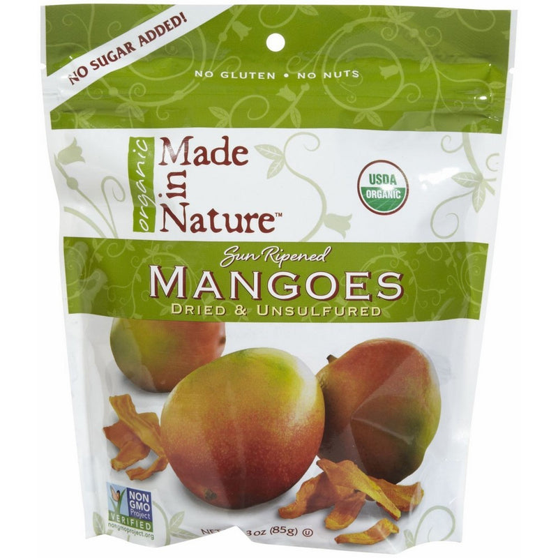 Made In Nature Organic Dried Mangos, 3 oz