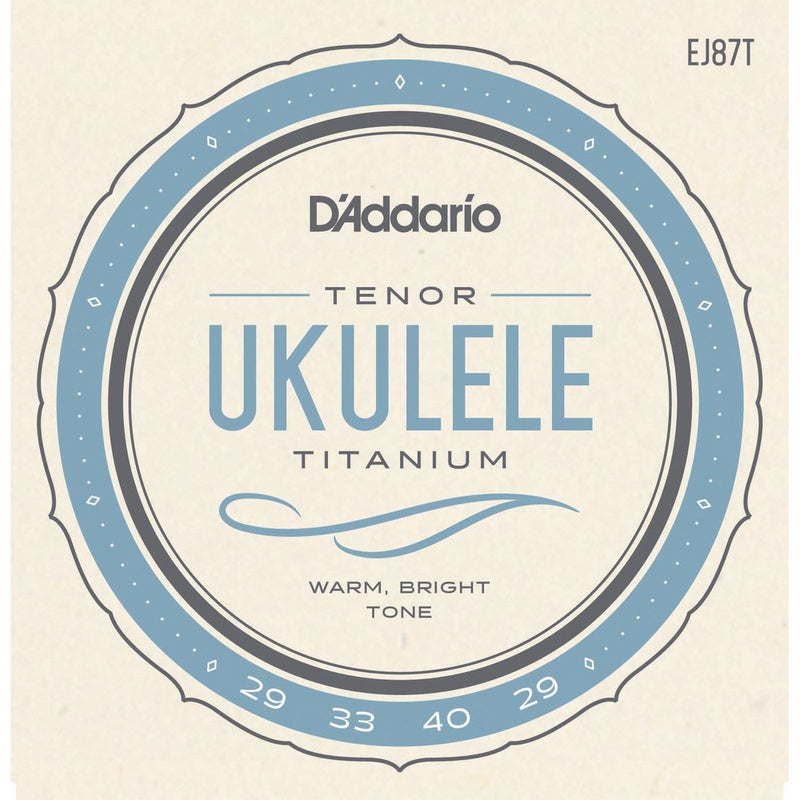 D'Addario EJ87T Titanium Ukulele Strings, Tenor