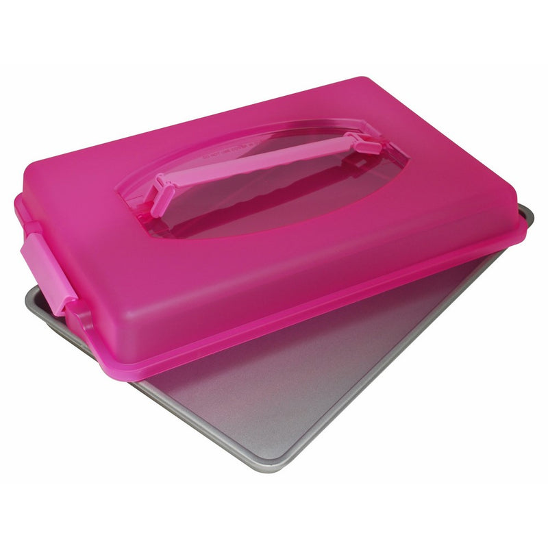 OvenStuff Non-Stick Cake Pan with Cover and Handles, Medium