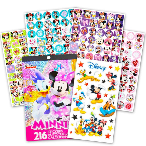 Disney Minnie Mouse Bowtique Sticker Pad Over 200 Stickers