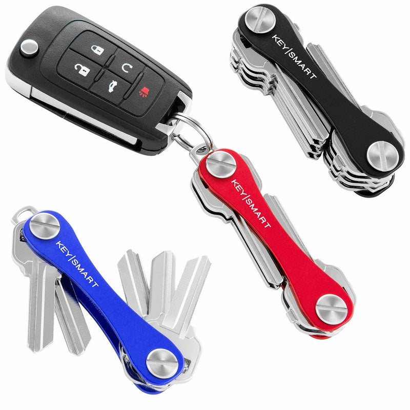 KeySmart Classic | Compact Key Holder and Keychain Organizer (2-14 Keys, Black)