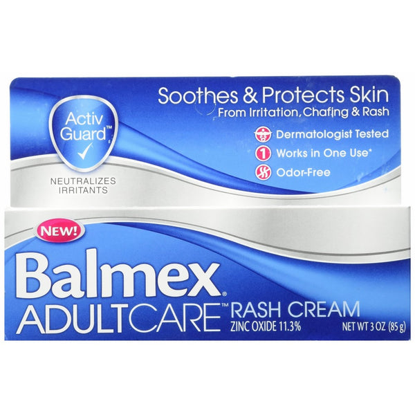 Balmex Adult Care Rash Cream, 3 OZ (Pack of 2)