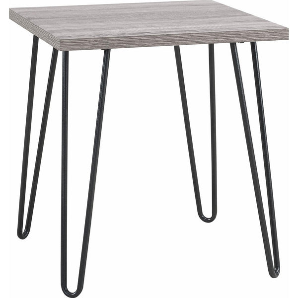 Ameriwood Home Owen Retro End Table, Sonoma Oak/Gunmetal Gray