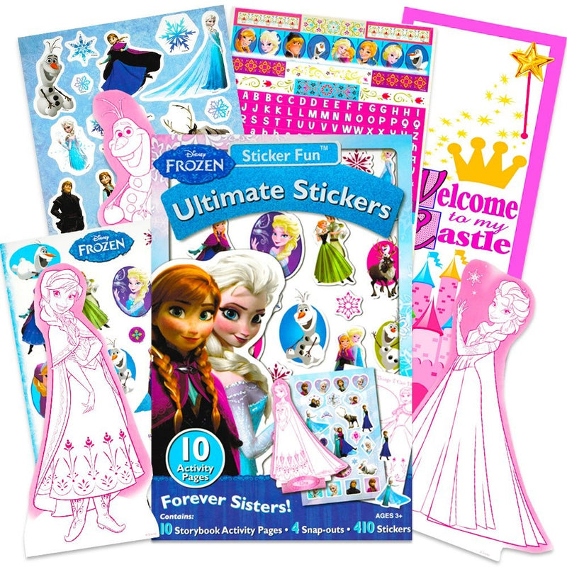 Disney Frozen Stickers Activity Set -- 400 Stickers, Activity Pages, Pop Out Characters and More (Frozen Party Supplies)