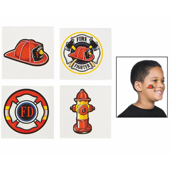 Fun Express Firefighter Tattoos - 72 pcs