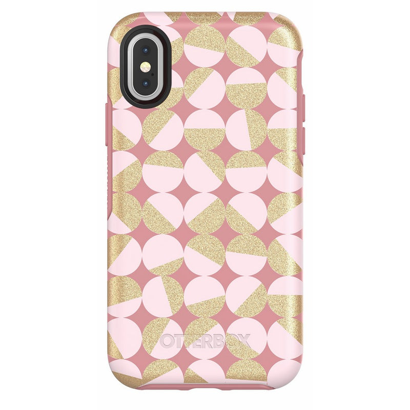 OtterBox SYMMETRY SERIES Case for iPhone X (ONLY) - Retail Packaging - MOD ABOUT YOU (PALE BEIGE/BLUSH/MOD DOTS)