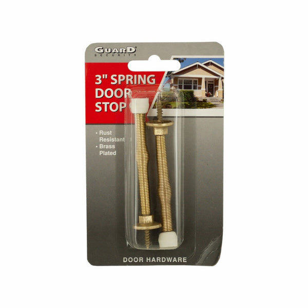 Kole Imports HH161 Brass-Plated Spring Door Stops