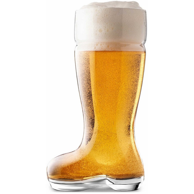 Circleware Das Boot Huge 1 Liter Glass Beer Mug Oktober Fest Style, Fun Shaped Glassware For Liquor, Water, Iced Tea, Wine, Punch & Cold Beverage Drinks, Best selling Glasses Gift Idea