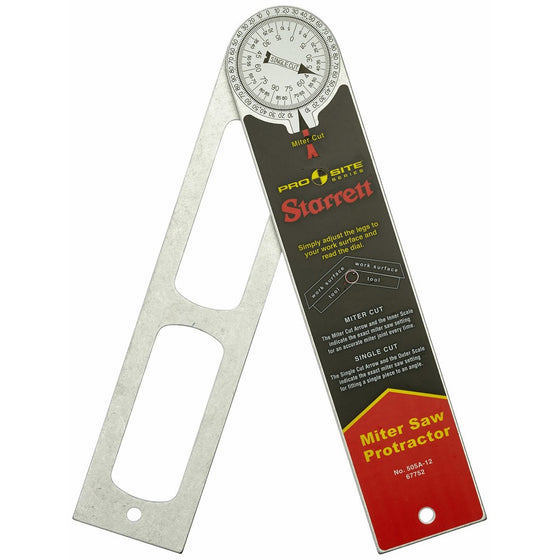 Starrett 505A-12 12" - 300mm Aluminium Miter Protractor